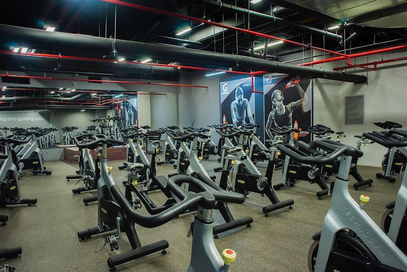 Hotel Wyndham Bogotá Exterior foto A typical spinning class